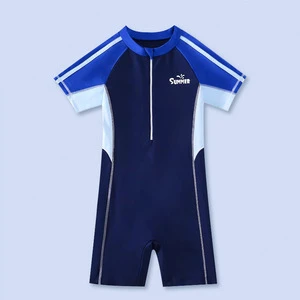 Xinye Wholesale Cartoon Children's Quick-drying Swimsuit Cute Boy Swimming Suit Kids One-piece for Baby Swimming
