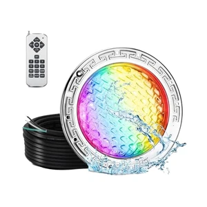 10-Inch 5G AC 12V Wet Niche Pool Light for Inground Pools 100 Foot Cord 100% Waterproof for Pool Lighting