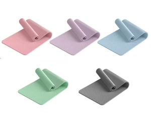 6mm Non Slip Waterproof Durable Cushion Practice Training Custom Logo Eco Friendly TPE Yoga Mat