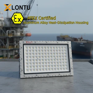 200W IP65 ATEX IECEX Explosion Proof Flood Light for Offshore Marine - Lontu