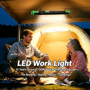 Magnetic Rechargeable 1600LM LED Work Light Under Hood Work Light With Hooks For Garage/Workshop/Camping