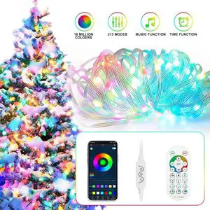 Aoying Leather Line Magic RGB Christmas Tree Party Led Christmas Lights Outdoor