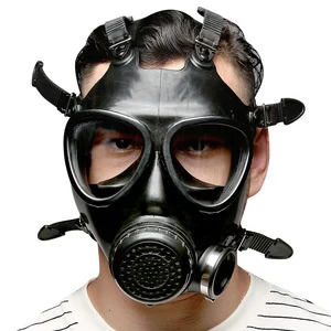 3-Layer Rubber Anti-Biochemical & Toxic Gas Comfort-Fit Head-Mounted Safety Protective Mask