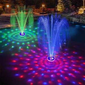 New Arrival IP68 Waterproof LED Pool Floating Fountain Light with Underwater RGB Light Show
