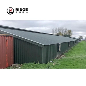 Light Steel Prefabricated Cowshed Poultry Farming Galvanized Steel Structure Chicken Cattle Warehouse Chicken Poultry Farming