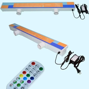 Outdoor Pool Waterfall Landscape Decoration Water Blade Led Swimming Pool Descent Waterfall With Led Color Light