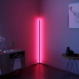 1.4M Corner Floor Lamp Modern RGB Color Changing Mood Lighting Dimmable Corner Led Light With Remote Home Bedroom