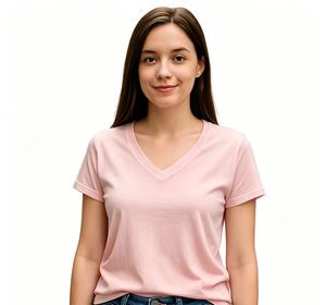 Women Breathable Casual V Neck Short Sleeve T Shirts Soft Lightweight Loose Fit Summer Tops Comfy Basic Daily Wear Office Home