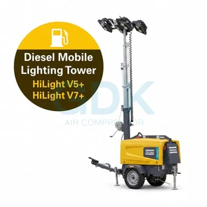 340-Hr Autonomy Hybrid Light Tower Cut Fuel Costs By 80% EPA Tier 4 F / Stage V Compliant & 55dB Silent Mobile Lighting