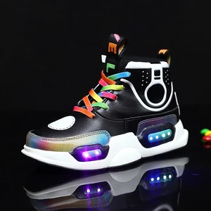 Wholesale Factory LED Light up Shoes LED Running Sport Shoes LED Flashing Kids Adult Shoes for Party