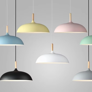 Modern Minimalist Pendant Light Creative Nordic Commercial Personalized Art Lampshade Hot Pot Shop Catering Warm Light