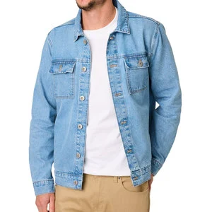 2026 New Spring and Autumn Denim Jacket with Casual Button Pocket Cool Denim Men's Jacket