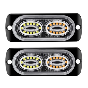 New 24 LED Flashing Light Emergency Warning Light for Cars and Trucks 12V-24V IP67 Waterproof