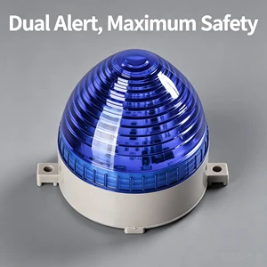 Cost Effective, Compact, Strobe Activated, Sound and Light Integrated Industrial Equipment Indicator Light