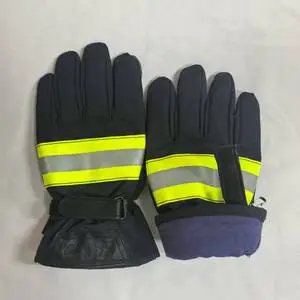 Safety gloves - Firefighter protective gloves Heat insulation, waterproof and breathable protective gloves