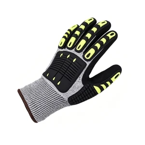 TPR Impact-Resistant Safety Gloves Industrial-Grade Cut-Resistant Protective Work Gloves