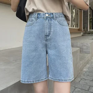 Factory Cheap Price Women's Denim Shorts Casual High Quality High Waist Customized Straight Summer Quick Dry Waterproof Washed