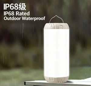 IP68 Waterproof LED Camping Lantern 3 Lighting Modes Portable Hanging Tent Lamp Climbing Hiking One Touch Switch Power Outage