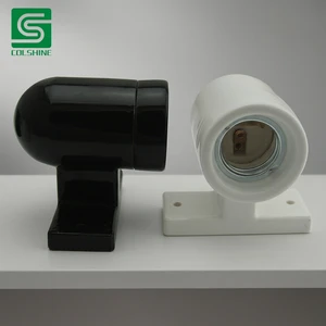Compact E27 Porcelain Lampholder Plug with Socket Sleek Design Light Base 4A 250V for Contemporary Interiors