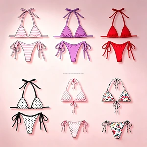 Custom Designer Luxury Recycled Eco-Friendly Fabric Two Piece Women Swimwear Swimsuit Manufacturer Swimwear