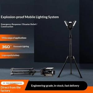 TY6125 Portable Waterproof IP66 Explosion-proof Mobile LED Work Light Full Lamp Dimmable DC 360 Beam 10200 Lumens Construction