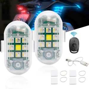 Long Endurance Waterproof Outdoor Lighting Remote Control Flash Aircraft Lights Anti-Collision Motors for Cars Motorcycles-New