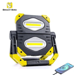 1800 Lumen COB LED IP44 Waterproof Dual Head Work Light Magnetic Rechargeable Portable Super Bright Emergency Inspection Office