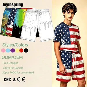 2026 Custom Trending Digital Print Board Shorts Drawstring Waist Pockets Quick Dry Beach Shorts Youth Gym Fitness Swim Trunks