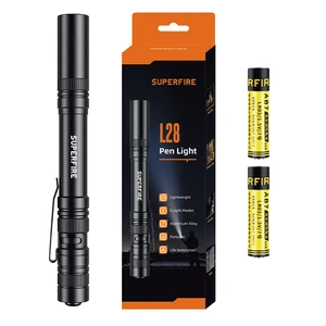 Mini Aluminum Alloy Waterproof Flashlight Pocket Pen Light High Brightness LED With 5 Modes For Inspection Work Repair