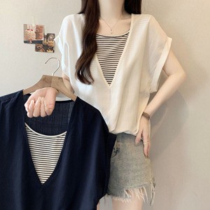 Annshine Wholesale Plus Size Short-sleeved T-shirt Women's Summer Loose T-shirts Slimming Going Out Tops