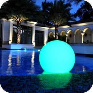 Inflatable Solar Floating Swimming Pool Pond LED Light Lamp Ball with RGBW Color Changing for Garden Beach Party