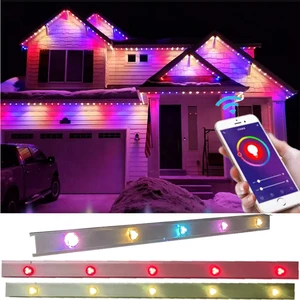 Addressable Permanent Exterior House Lights Puck Lights Waterproof Home Decoration 30MM Point Light