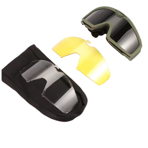 Tactical Safety Goggles with TPU Frame PC Lenses Impact Resistance Anti-Fog % UV Protection for Sports Shooting