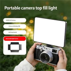 10W Power Camera Video Light Professional Two-Color Temp Adjustment Photography Light Live Streaming Lighting Equipment