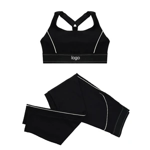Customized Yoga Suit Set, Breathable High Waisted Women's Sportswear, Pilates Fitness Wholesale