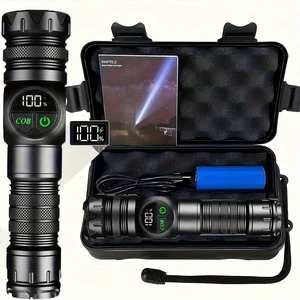 LED Torch High Power USB Rechargeable Aluminum Rotation Zoom 1000 Lumens Camping Tactical