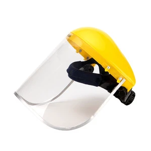 Overhead Transparent Protective Face Shield PVC Mask for Grinding Impact Protection Splash Dust Oil Fume Safety Mask