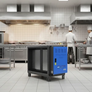 Restaurant BBQ Frying Strong Smoke Smell Removal Use Smoke Purifier ESP Electrostatic Filter Air Flow 16000M3/h Ecology Unit