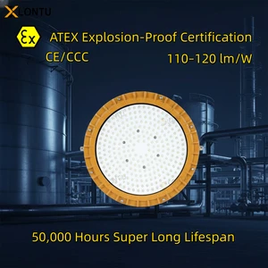200W 300W IP65 ATEX High Bay Explosion Proof Light 110lm/W For Gas Station Canopy - Lontu