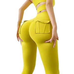 XIANGYU Sportswear High Waist Women's Leggings with Pockets Elastic Tight Leggings Femininas Deportivos De Mujer