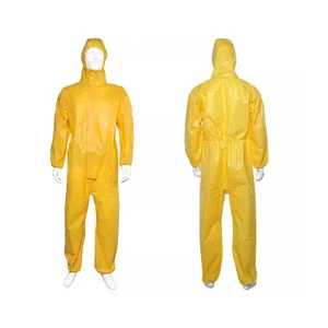 CE Certified Disposable Dust Anti-Static Coverall Hood OEM Polypropylene PP Industrial Hazmat Suits Elastic Safety Clothing