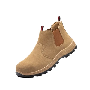 JUAN Model 01 Electric Welder Men's Four Seasons Suede Pull-On Customizable Work Shoes Labor Protection Safety Shoe Covers