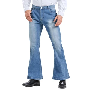 Classic Men Denim Pants Regular Fit Durable Comfortable Cotton Fabric Ideal for Work Home Streetwear and Daily Outfits