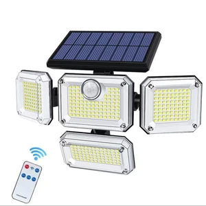CJM3334 Solar Human Motion Sensor Wall Light IP65 ROHS-4100K Neutral White LED ABS 1-Year Warranty for Outdoor