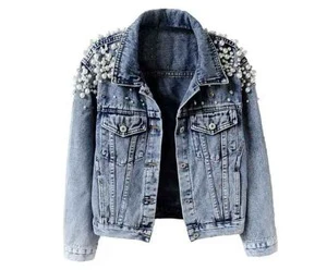 Best Selling Women Denim Jacket Custom Design Oversized Breathable Eco-Friendly Cotton Casual Fashion Finished High Quality