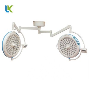 LK/LED-700/700 Double Head LED Surgical Shadowless Lamp 160000 Lux OSRAM Adjustable Color Temp for Hospital Operating Room
