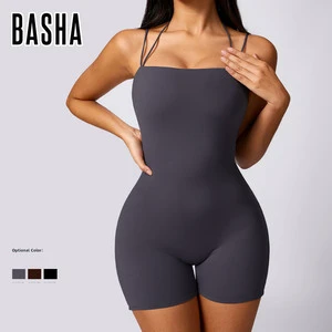 The Best Selling High Quality Quick Drying Sports Jumpsuits Casual Running and Fitness Wear Tight Fitting Back Yoga Wear