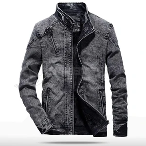 Wholesale High Quality Formal Men's Slim Fit Denim Jacket Set Plus Size Winter Windproof & Breathable