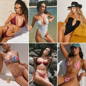 Women's Fashion Two-Piece Swimsuit Sexy Bikini Set with High Waisted Bottom Randomly Colored Clearance Sale at Low Price