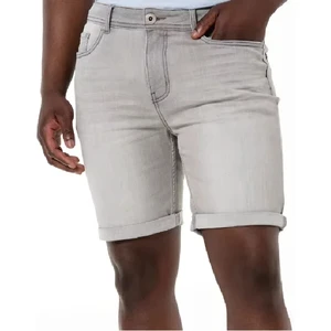 Men Denim Shorts Solid Casual Ripped Blue Jeans 100% Cotton Breathable Summer High Quality
